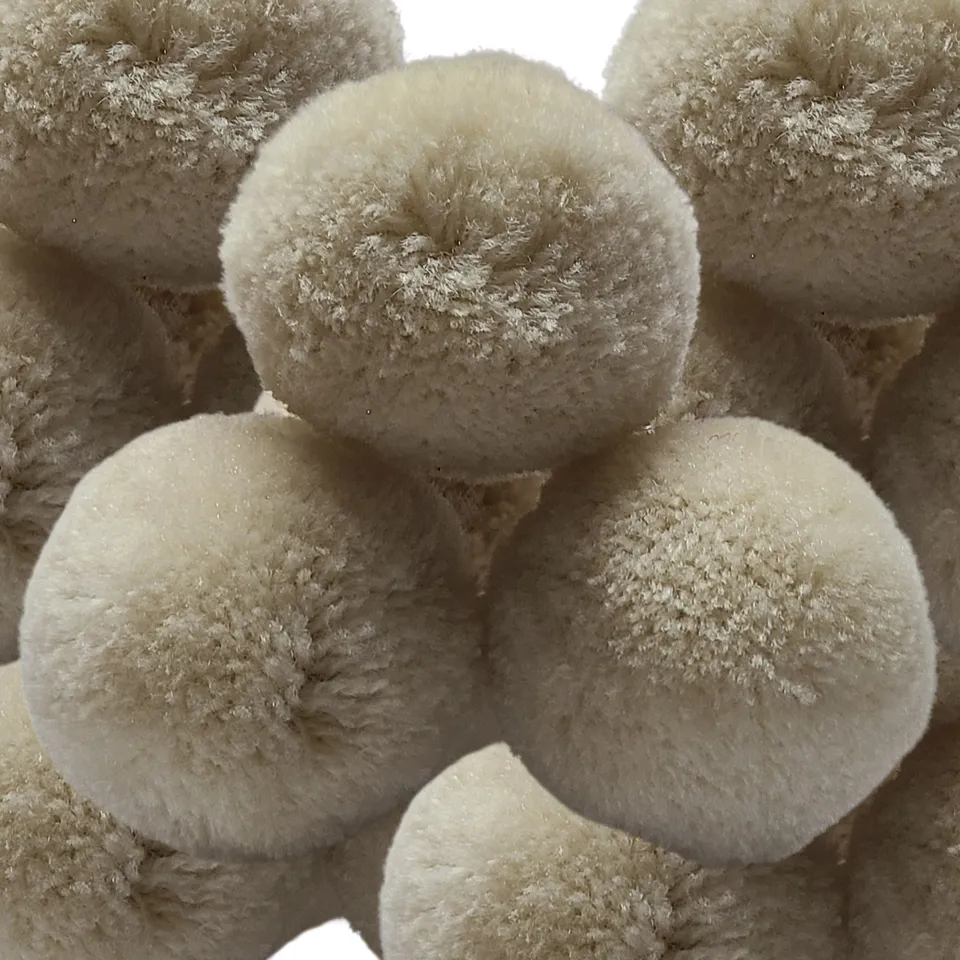 ARTSHOP Chouchous Balls pompon synthétique ivoire 40MM