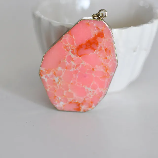 Gingerlily G2725 pendentif régalite rose doré 50mm x1