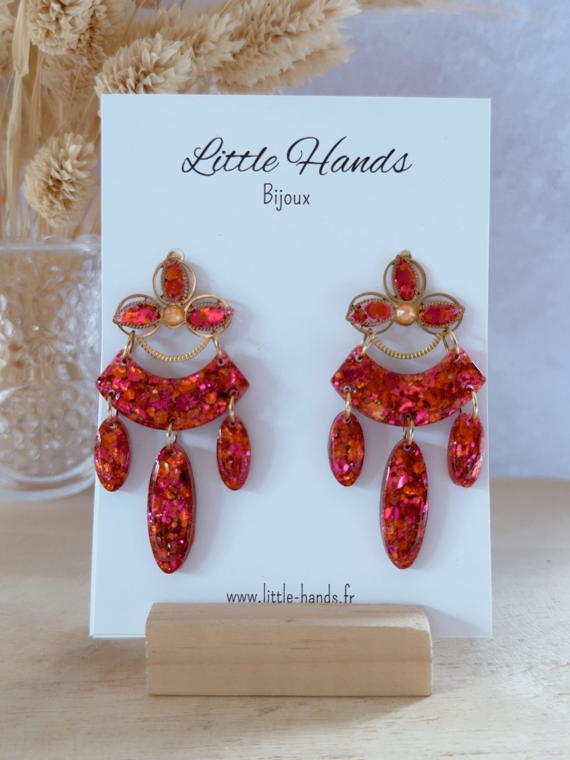 Little Hands Bijoux Naya boucles d'oreilles Tropical Punch perles