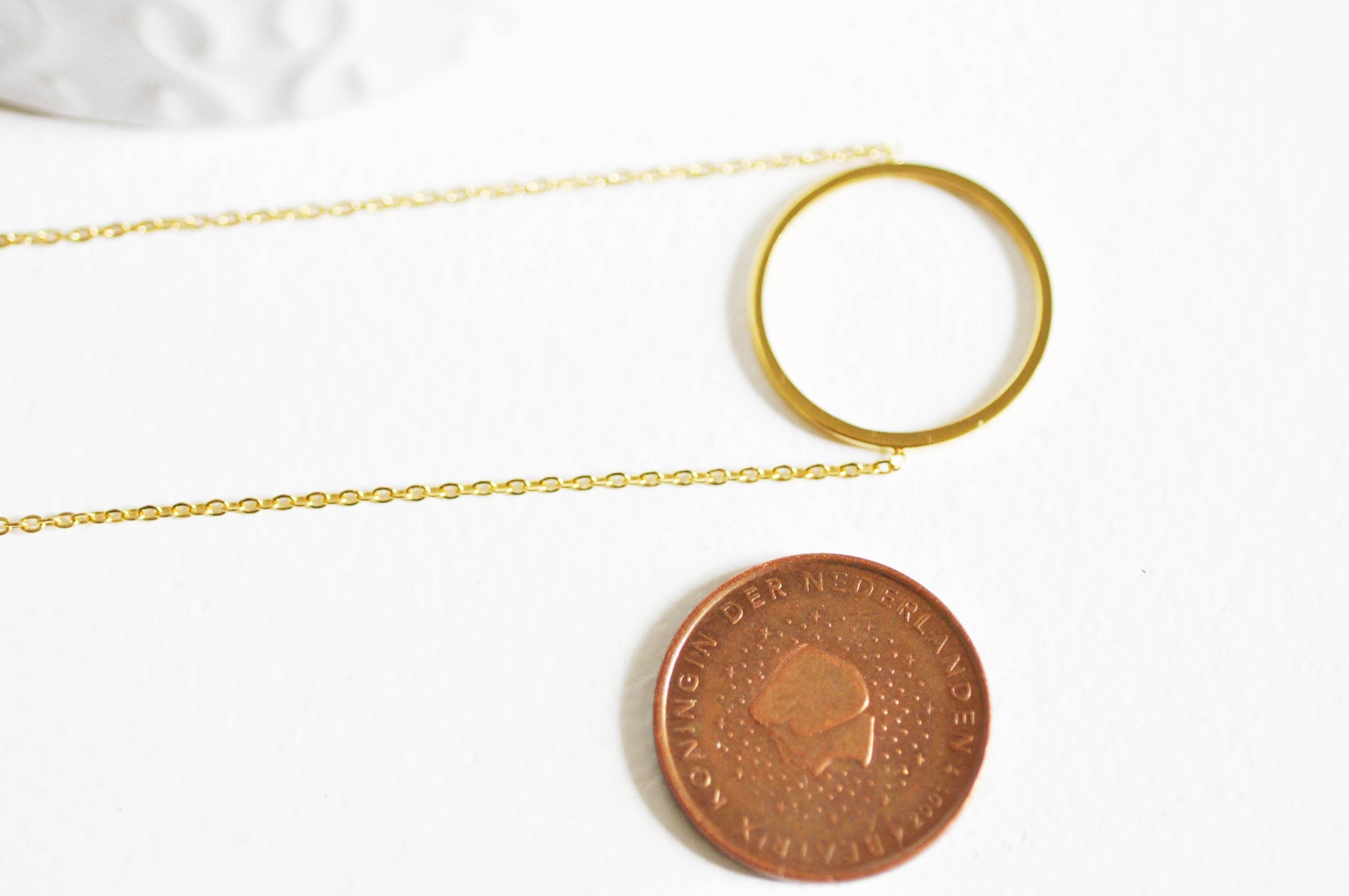 Gingerlily Cercle G2906 bracelet acier doré 14k 19cm fin