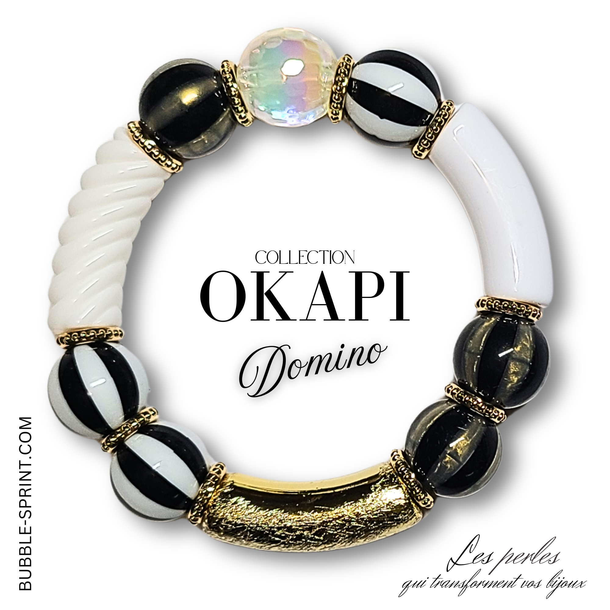 ARTSHOP Okapi Domino kit bracelet 5,5cm acrylique