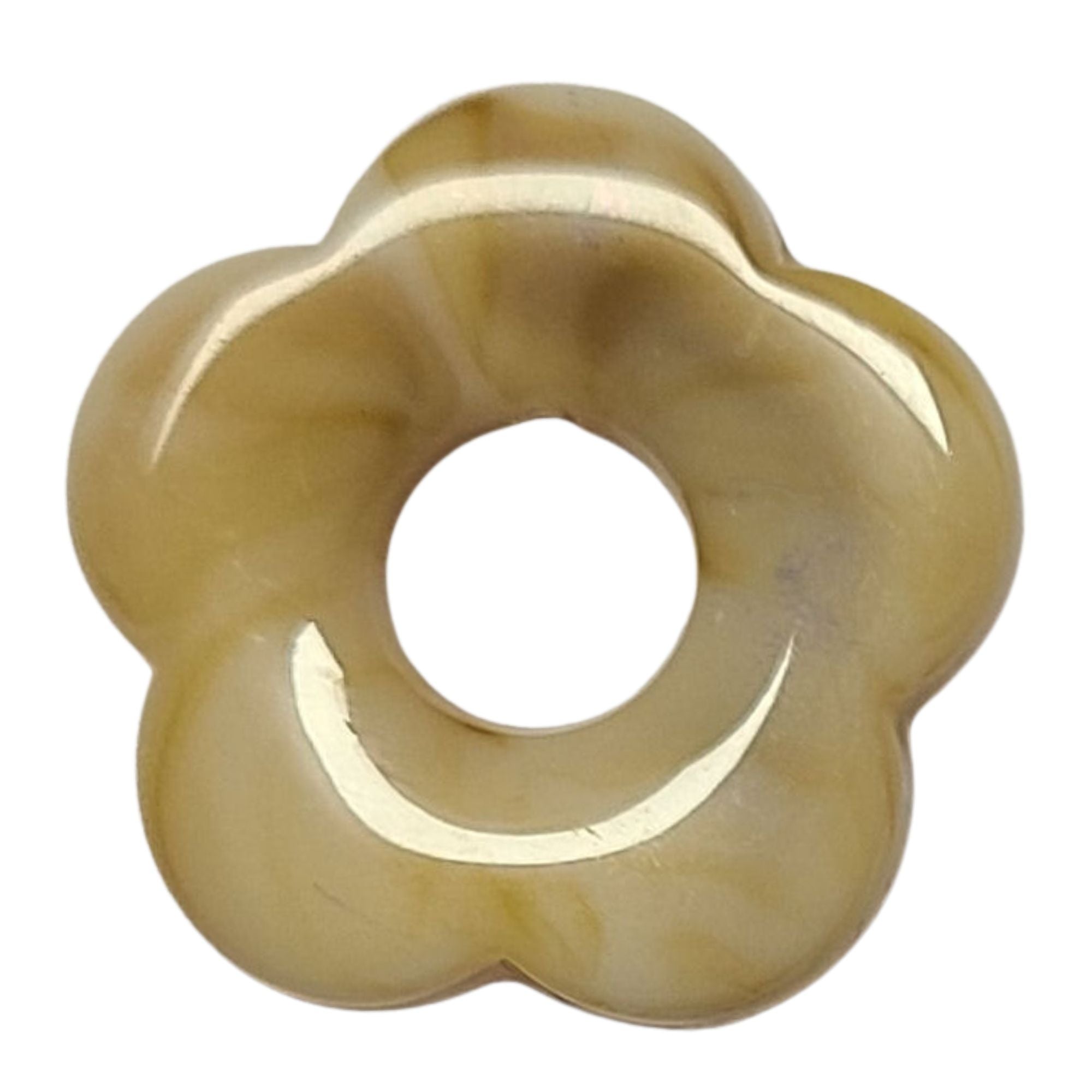 ARTSHOP Flower Power 46 pendentif fleur capucine nougat 27mm x1