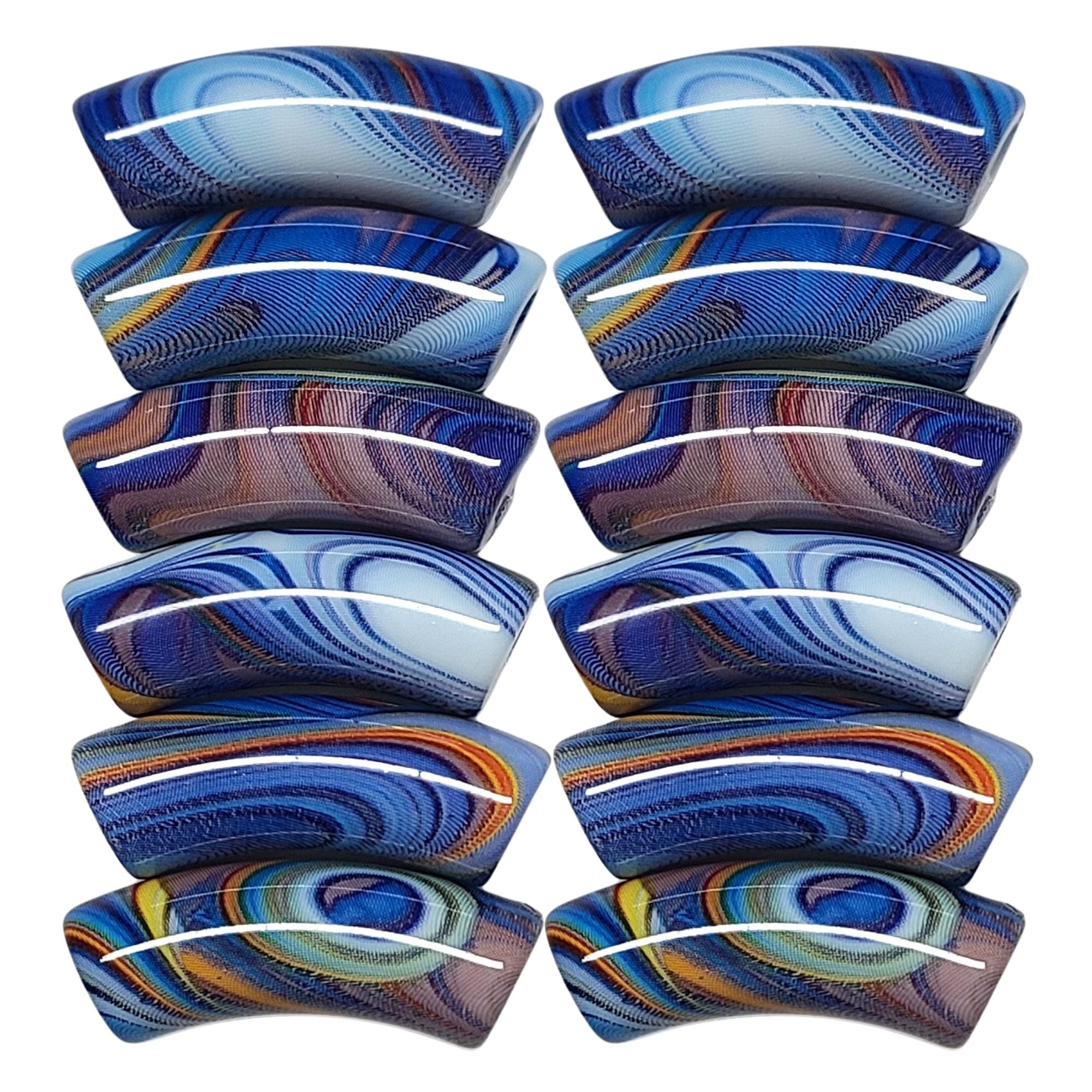 ARTSHOP Tubes DESIGN n°1028 Ondulé tube x1 bleu 12mm