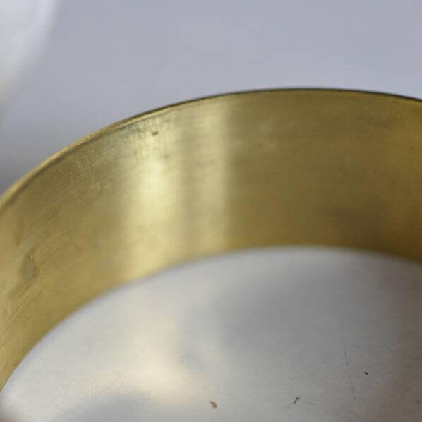 Gingerlily Bracelet manchette laiton brut 20mm sans nickel