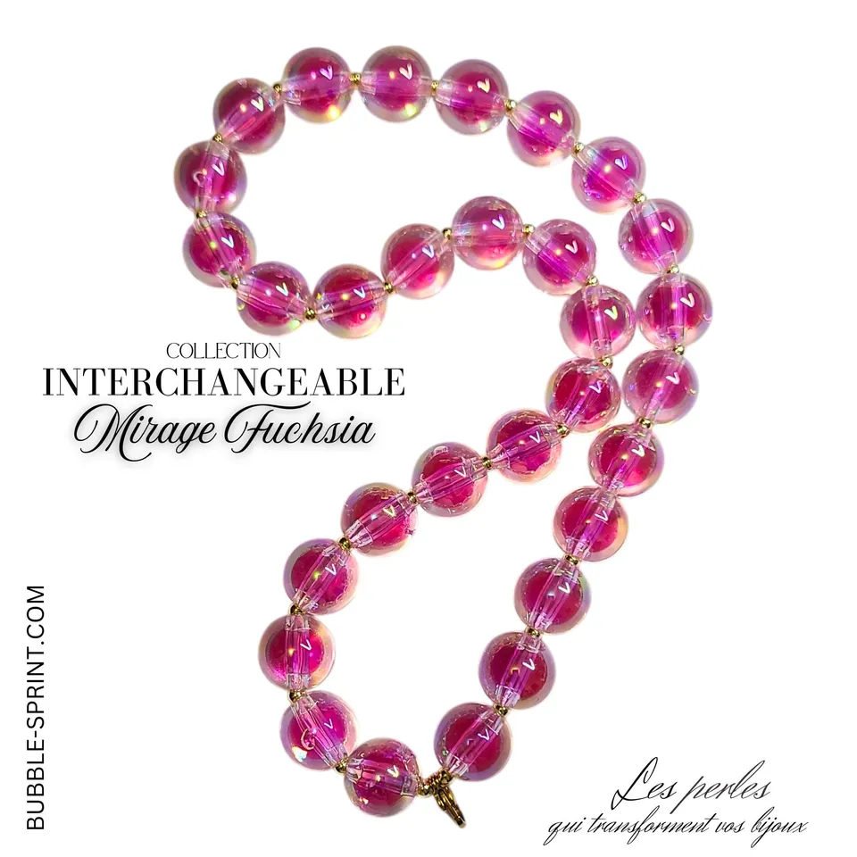 Artshop Mirage collier interchangeable fuchsia 50 cm kit