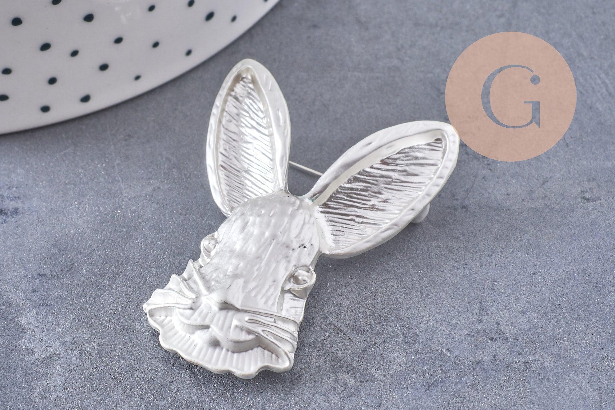 Gingerlily Broche lapin origami 54mm doré pin's animal
