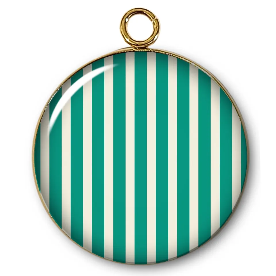 ARTSHOP Intemporel 75 pendentif rayures doré 31x27mm x1