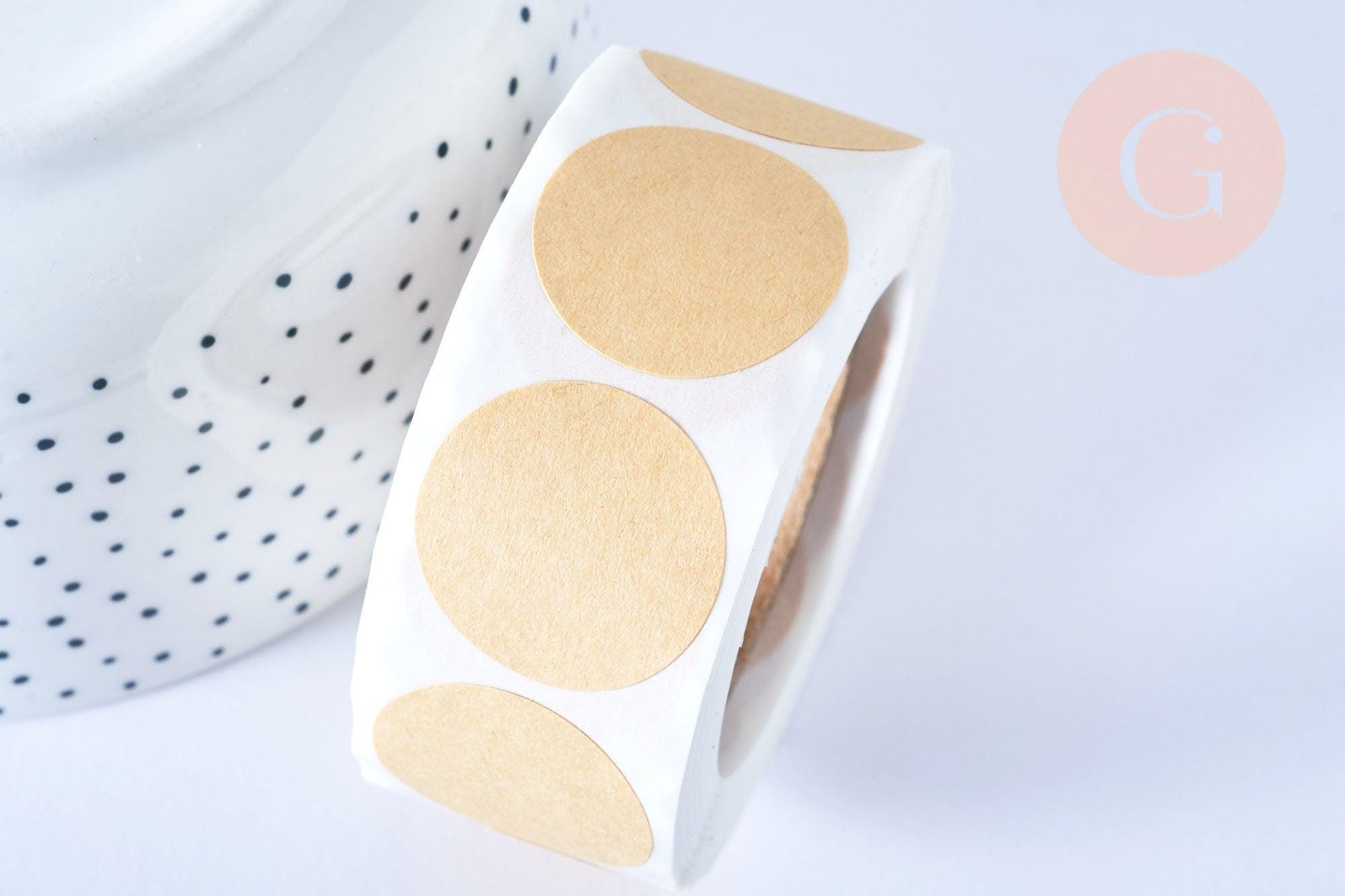 Gingerlily G3154 autocollants kraft ronds 25 mm x500
