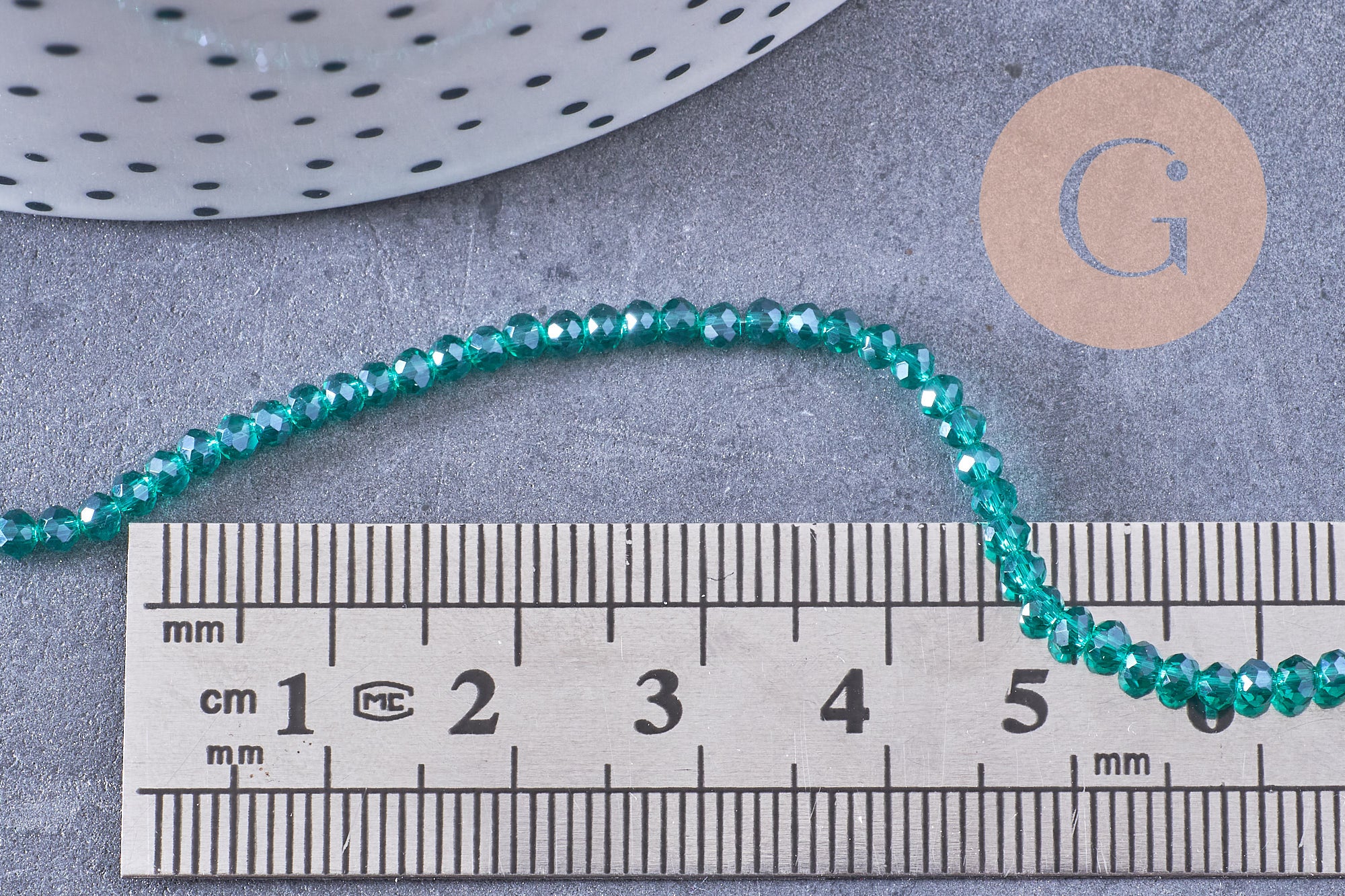 Gingerlily Perles abacus G10952 cristal vert 2,7mm fil