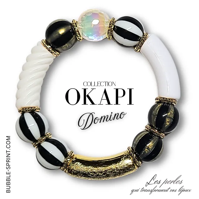 ARTSHOP Okapi Domino kit bracelet 5,5cm acrylique