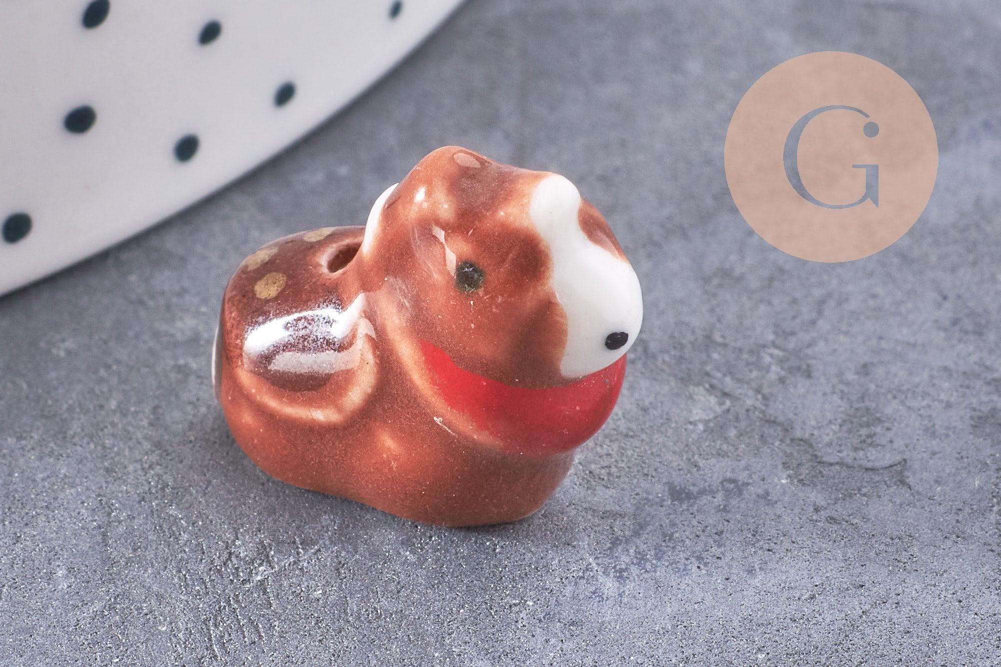 Gingerlily Perles G10243 perle porcelaine animal x1