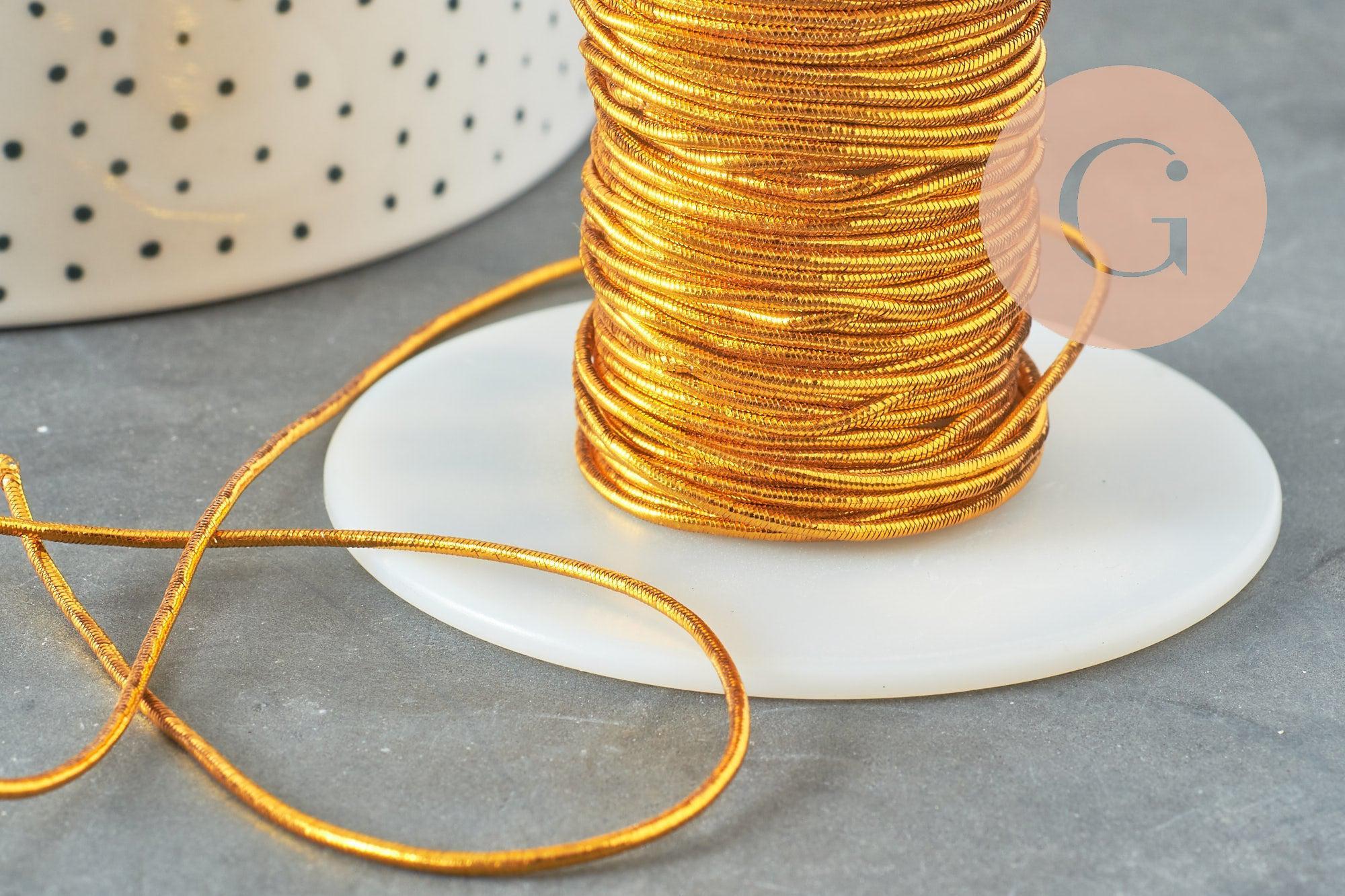 Gingerlily Cordons élastique G1478 nylon doré 1mm x1m