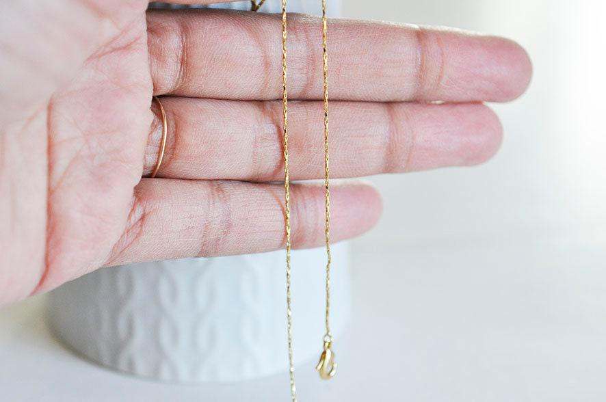 Gingerlily Chaînes pour bijoux DIY G393 chaîne collier dorée 45cm