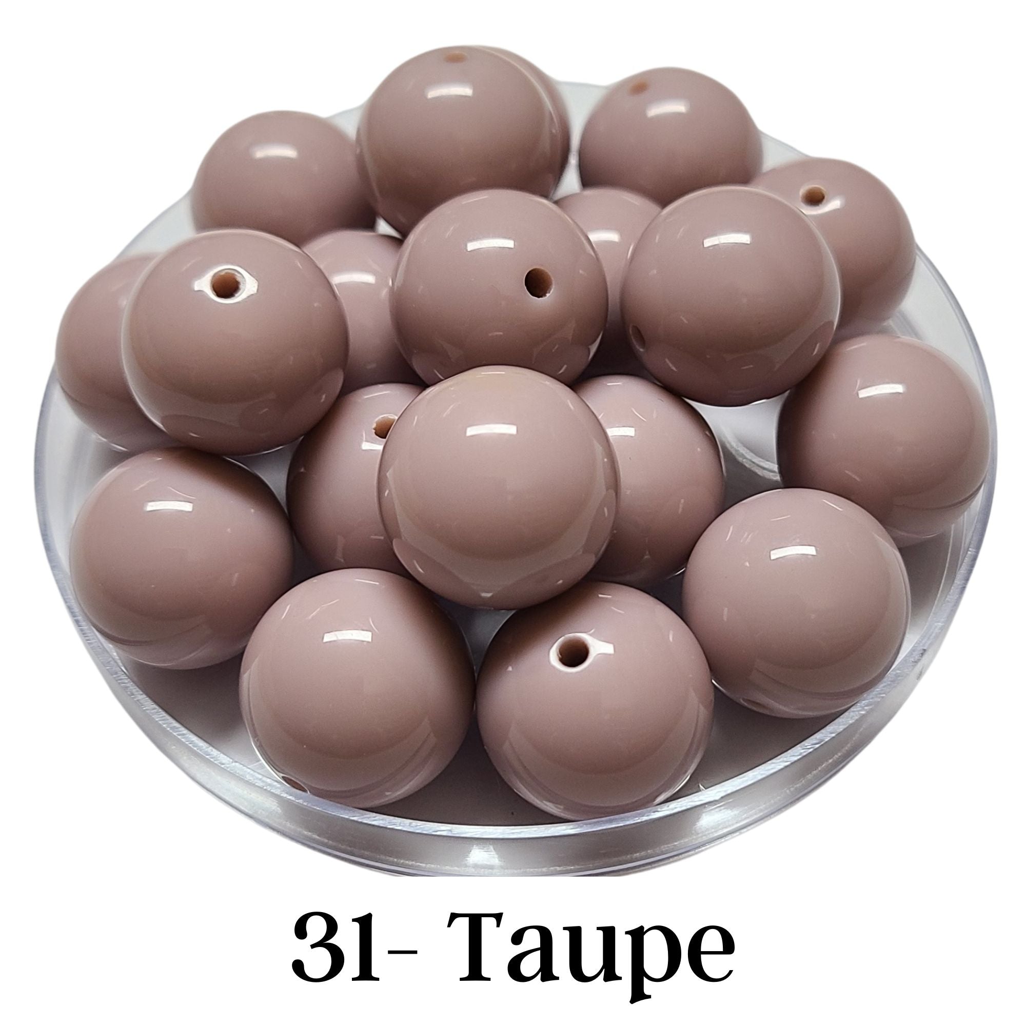 ARTSHOP Boules 20MM n°31 Boule acrylique Taupe x1