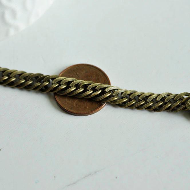 Gingerlily G1929 grosse chaîne bronze 1 m maille 6mm