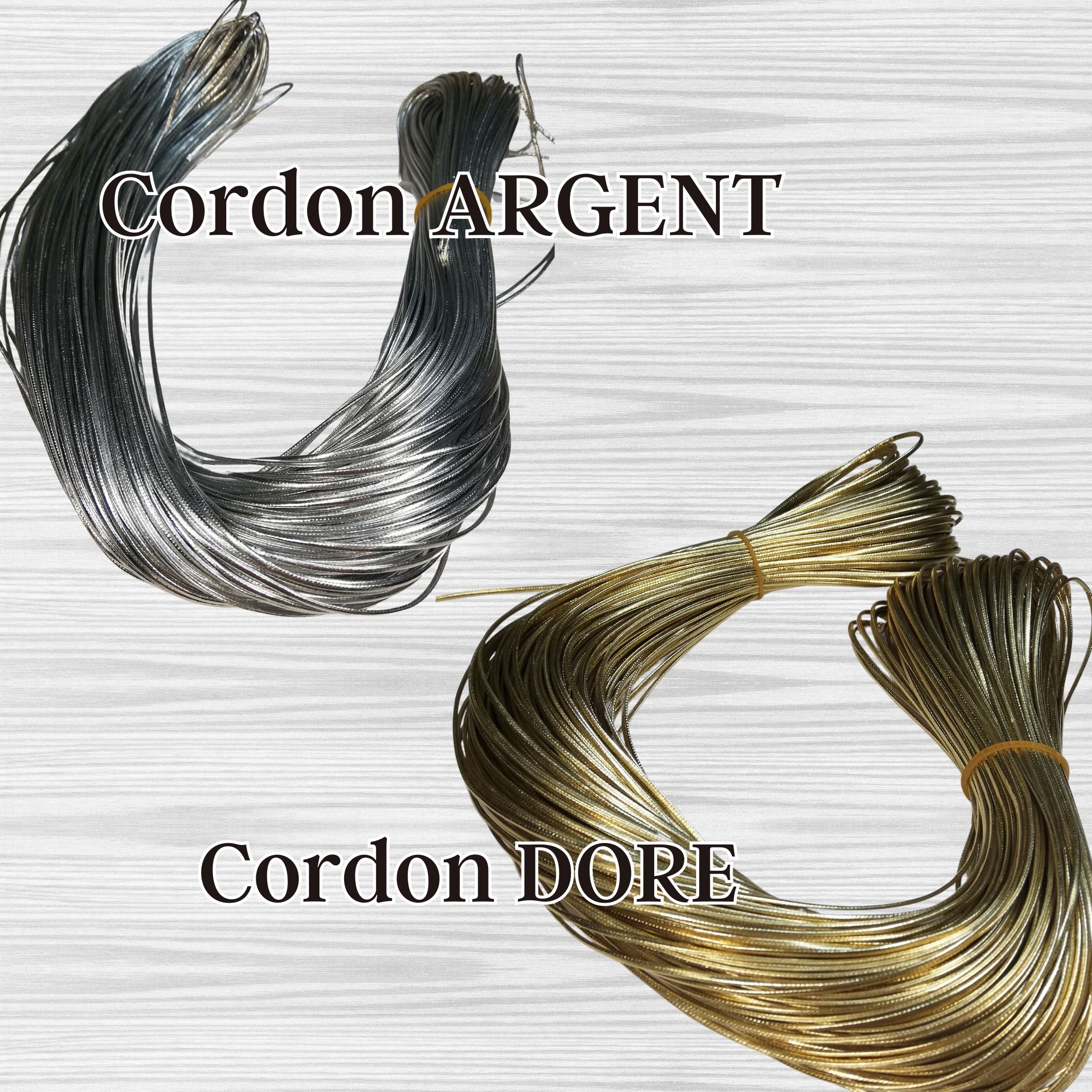 ARTSHOP Fils et Cordons cordon imitation chaîne argent 1 m