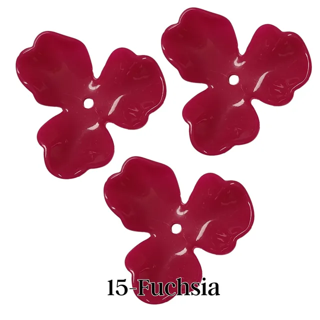 ARTSHOP Flower power Fleur orchidée rose fuchsia 40MM x1