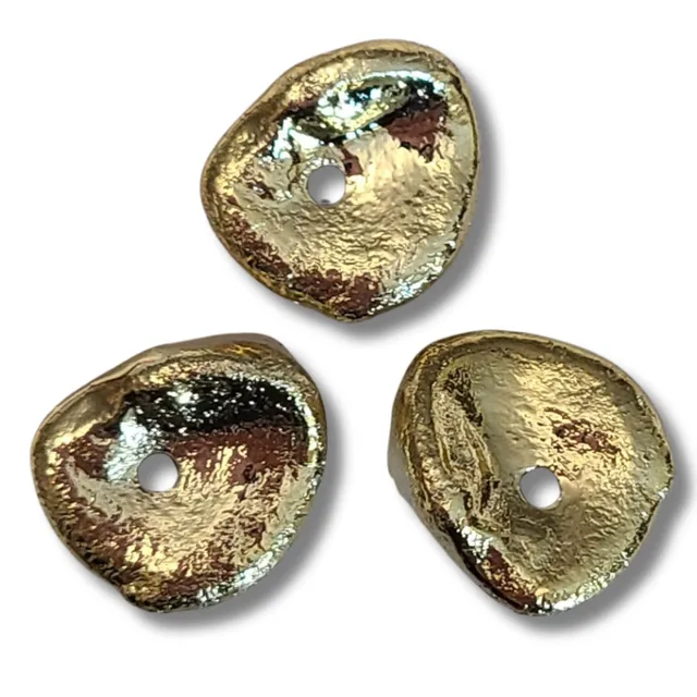 ARTSHOP CCB82D perle galet doré 18x21 mm x1 perle