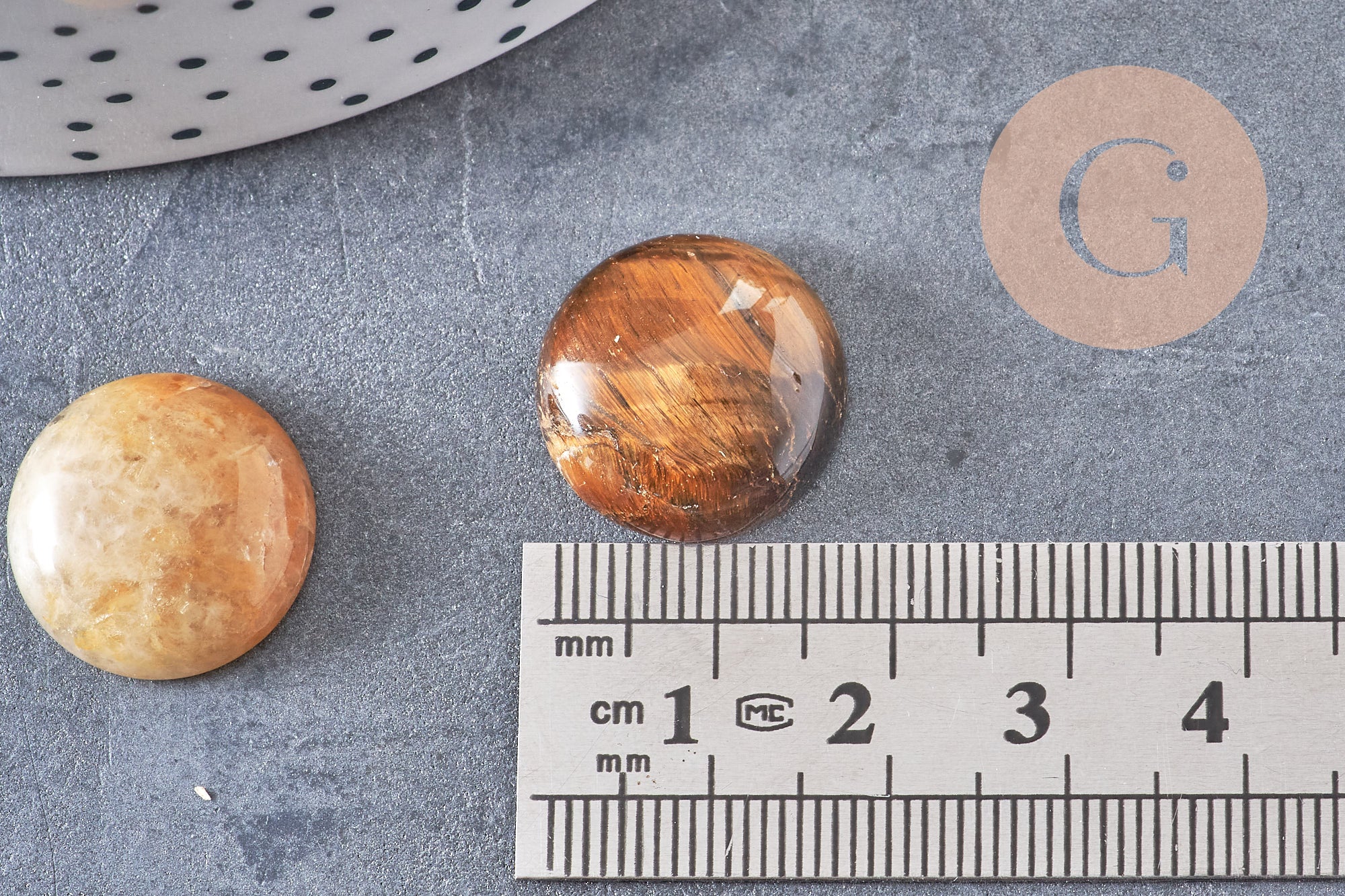 Gingerlily Pierres G10834 cabochon rond dôme 18mm x1