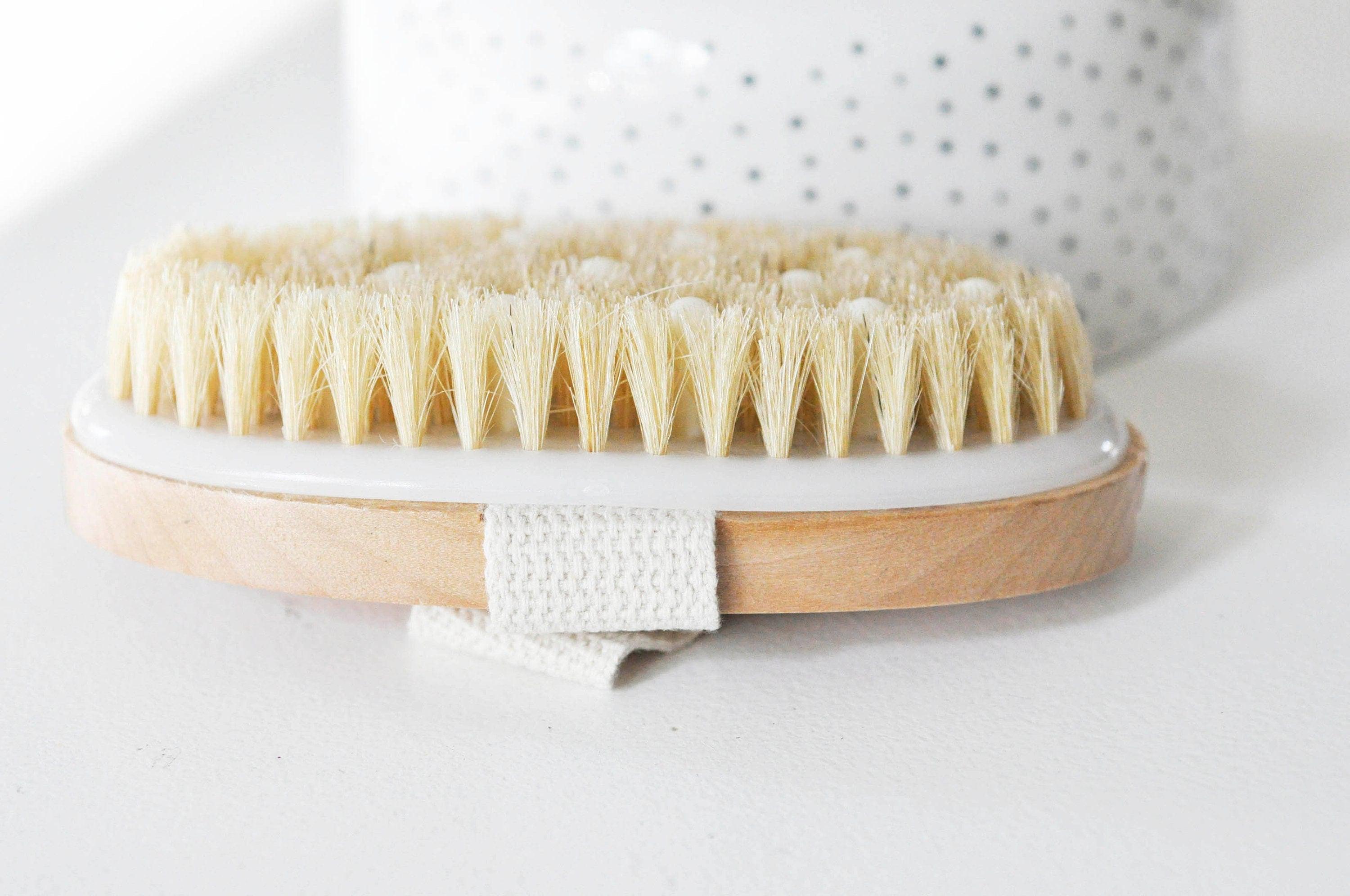 Gingerlily G4582 brosse massage bambou poils naturels 12.8cm