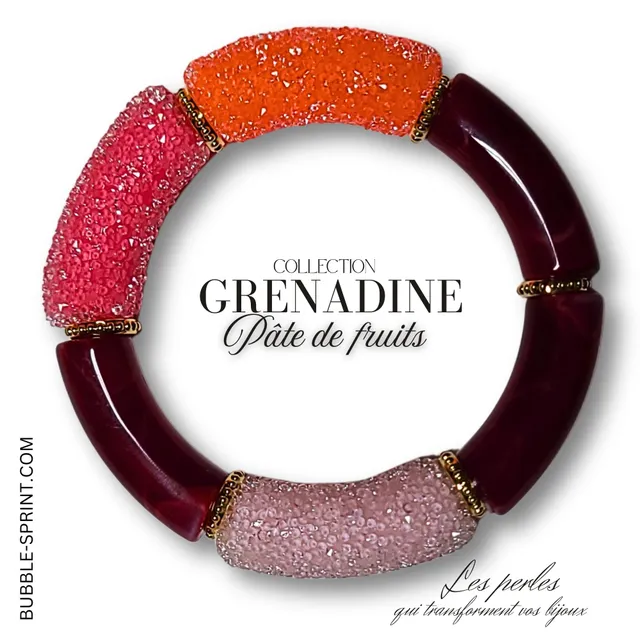 ARTSHOP Prêts-à-porter bracelet sucré grenadine monté
