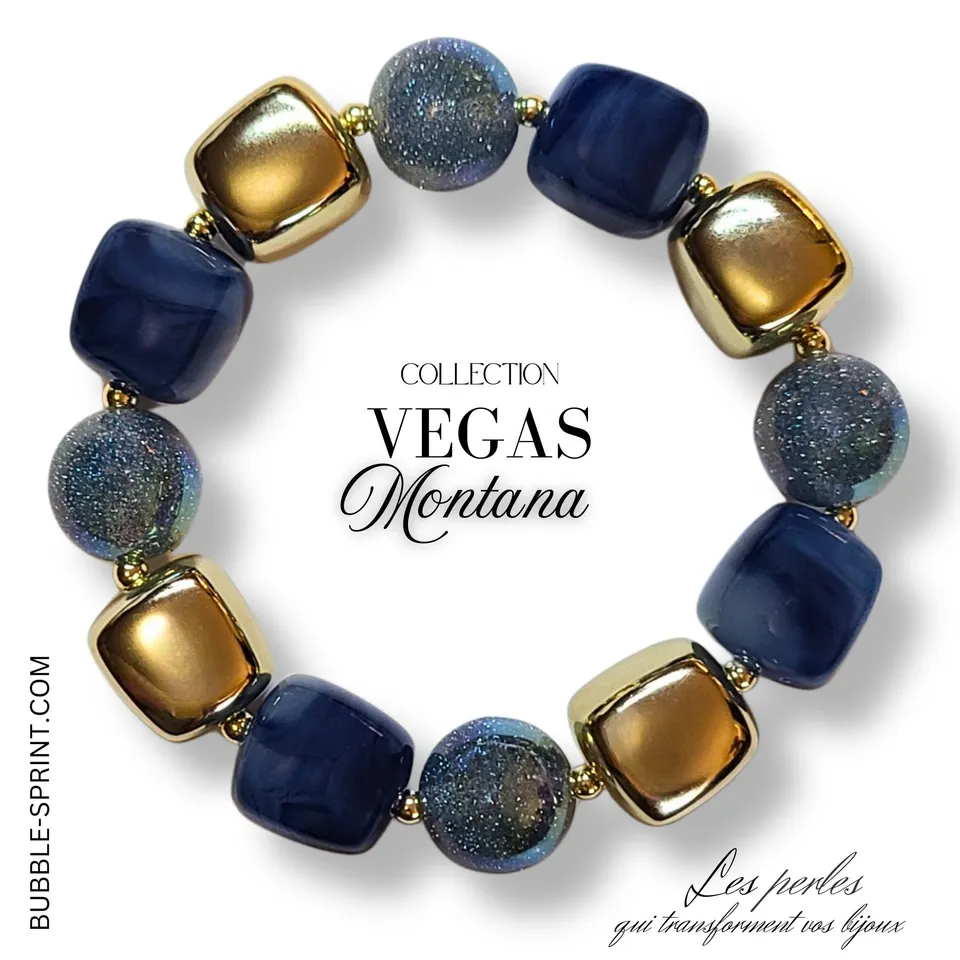 Artshop Vegas bracelet Montana perles 16mm kit monté