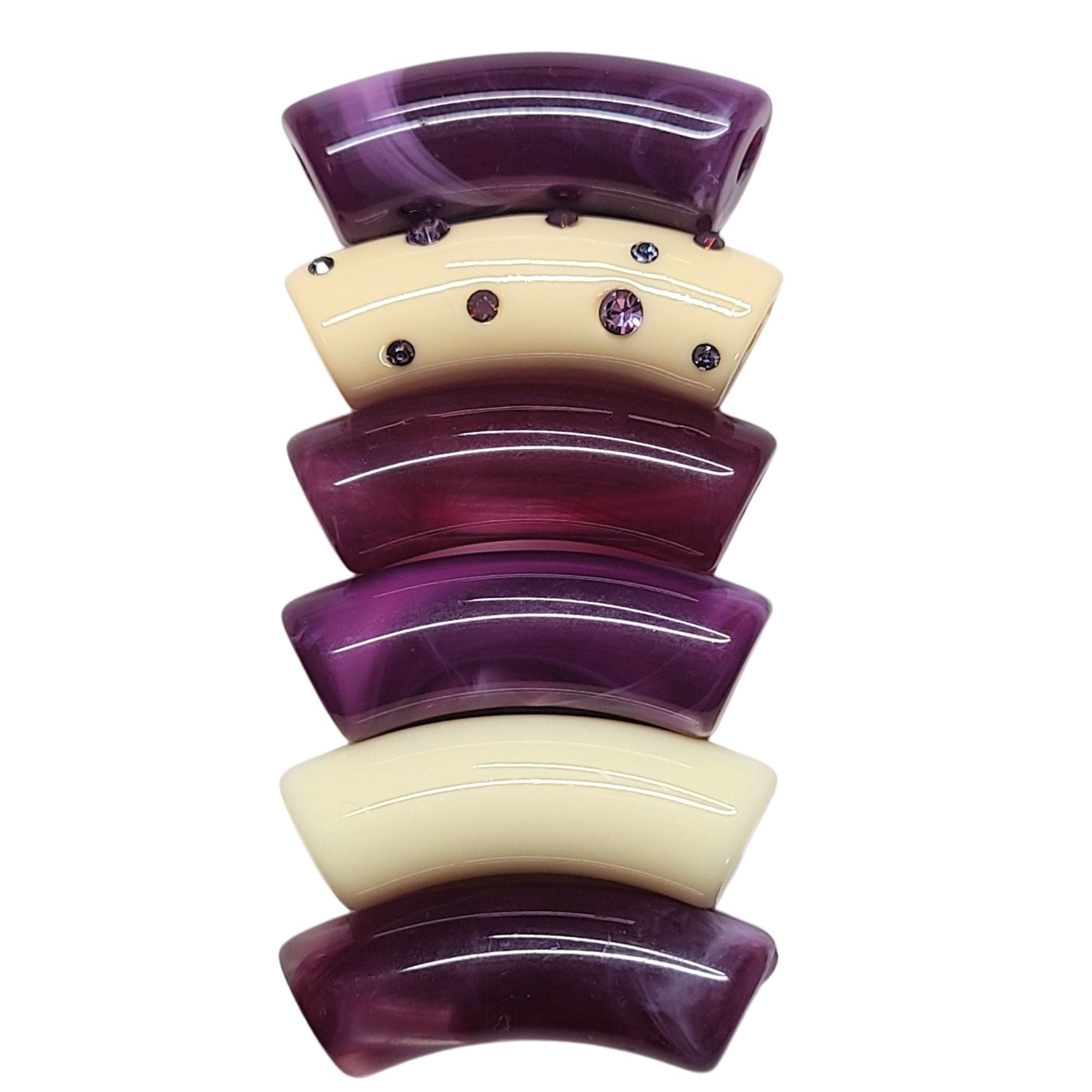ARTSHOP Camaïeu 218 lot 6 tubes incurvés violets 12mm