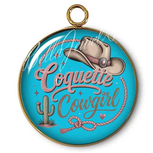 ARTSHOP Intemporel 99 pendentif cowgirl x1 plaqué or