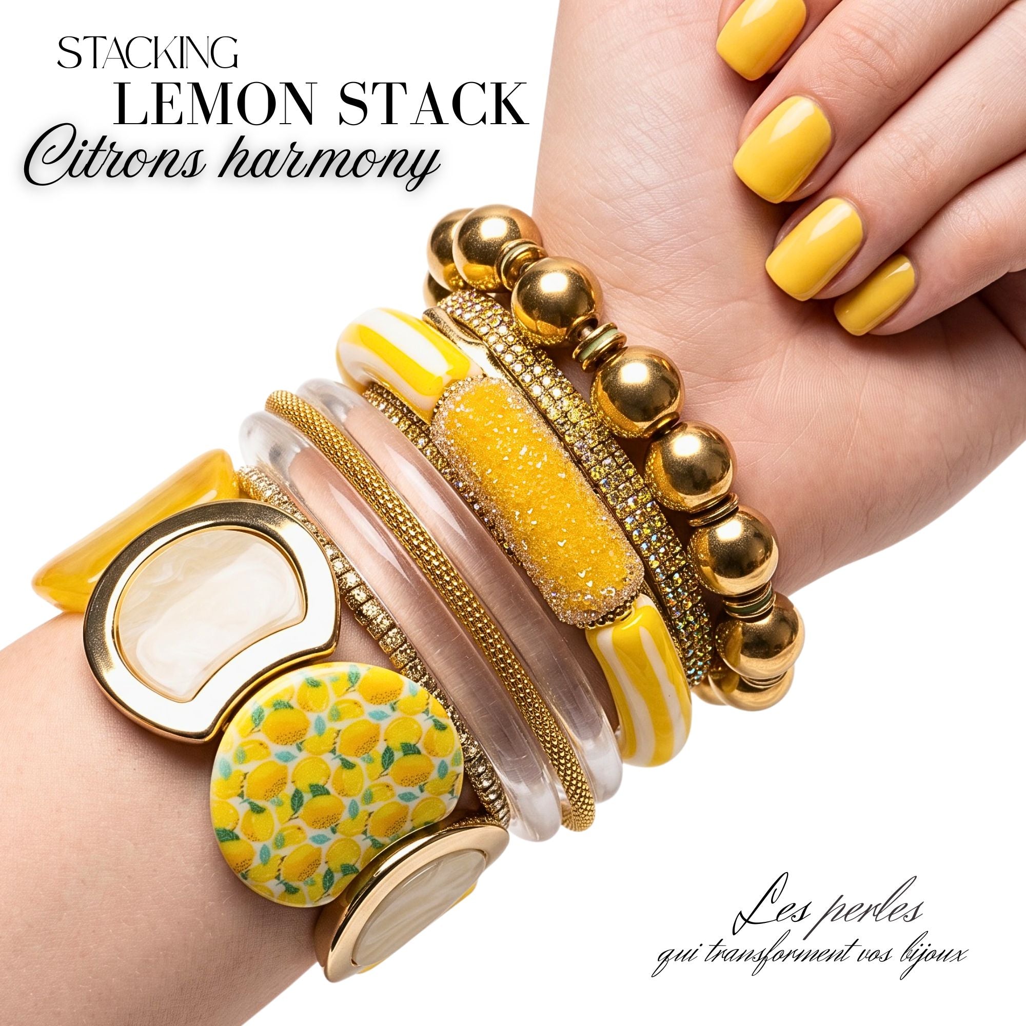 ARTSHOP Bijoux en KITS ARTEMIS bracelet Sablé Citron KIT
