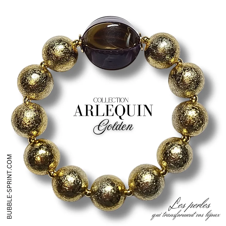 ARTSHOP Bijoux en KITS Arlequin Golden kit bracelet doré