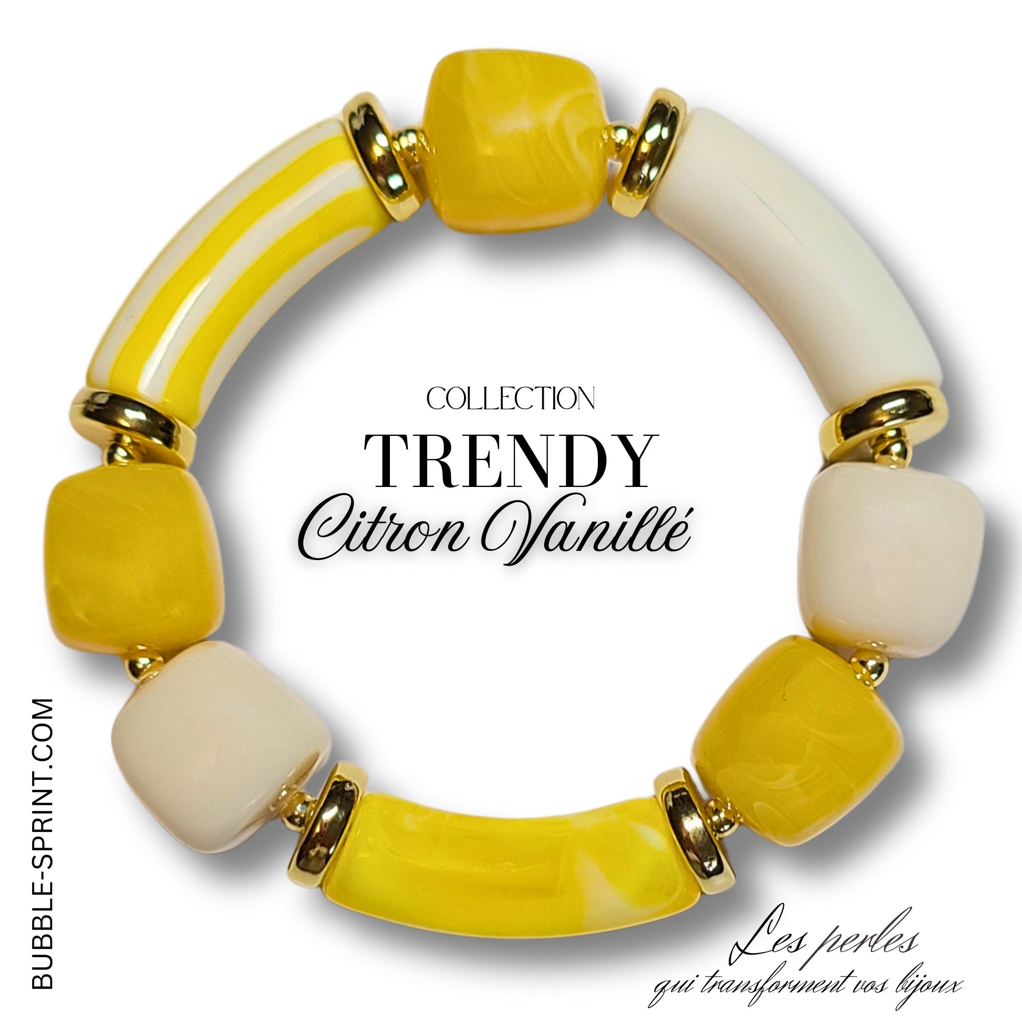 ARTSHOP TRENDY bracelet citron vanillé kit 5,5cm