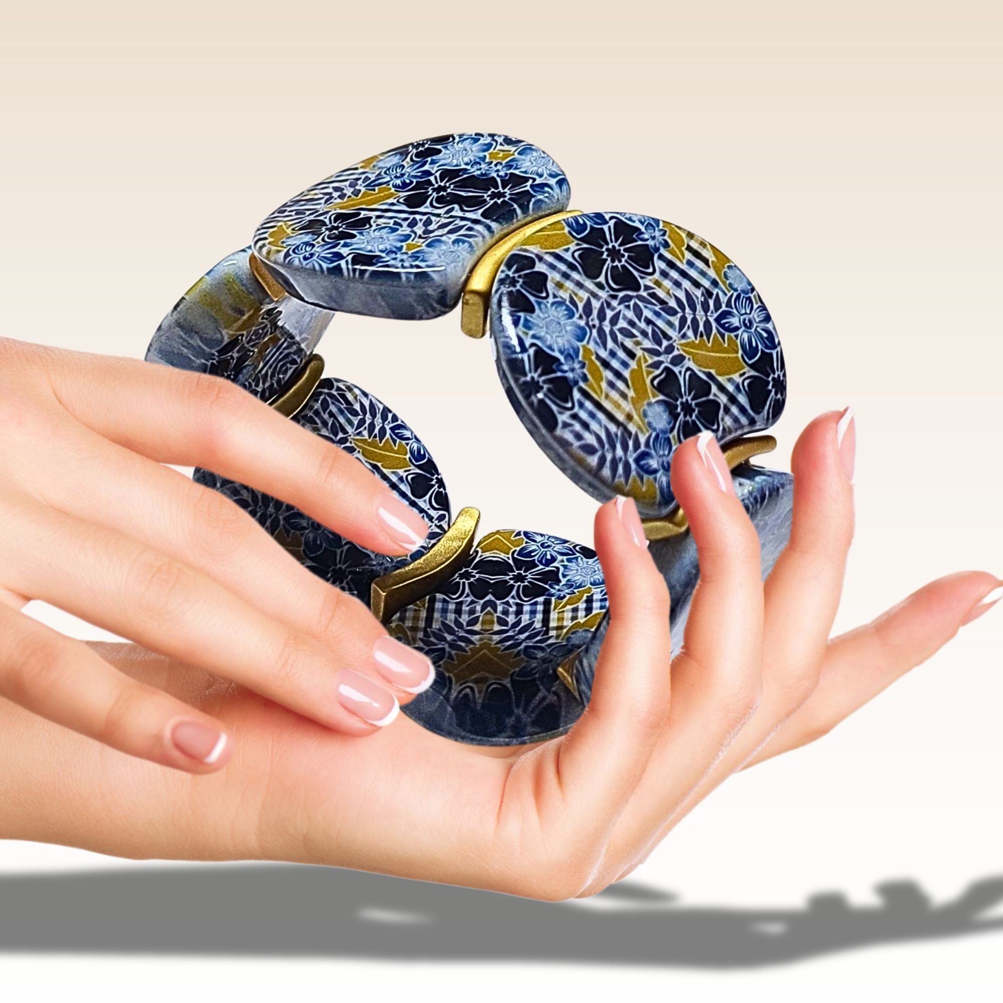 ARTSHOP Palets Lune 1054 palet incurvé fleurs 37mm x1