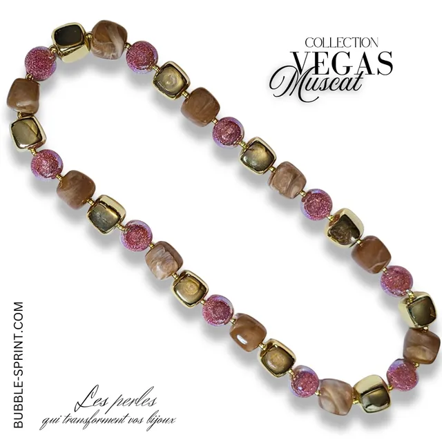 ARTSHOP VEGAS Collier Muscat perles kit monté 48 cm