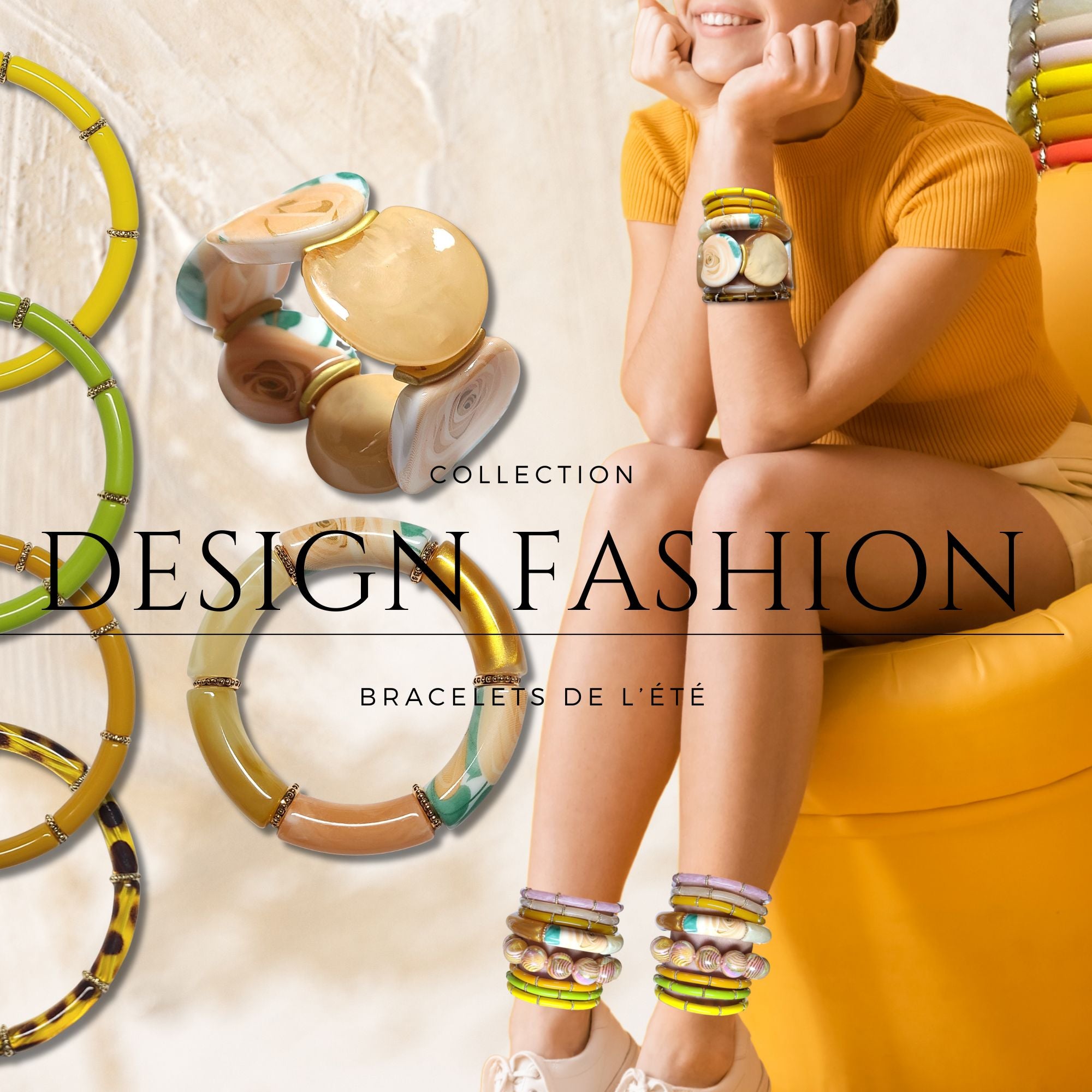 ARTSHOP 1034 Tubes incurvés fleurs 12 mm orange x6