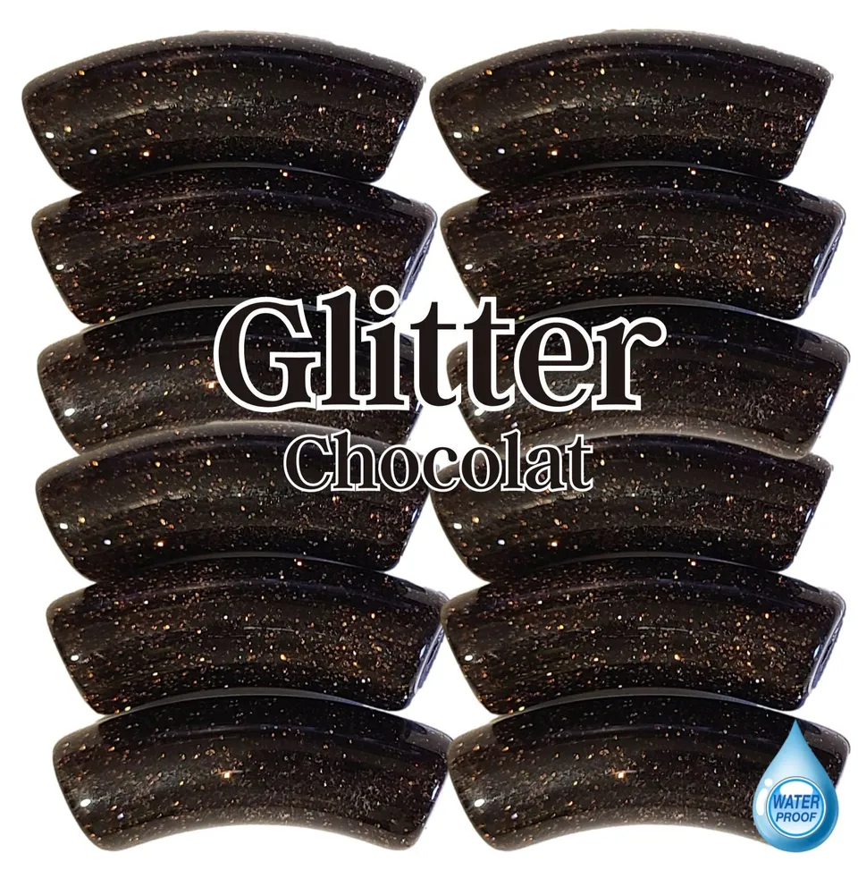 ARTSHOP Tubes Glitters 325 tube incurvé chocolat 12mm x6