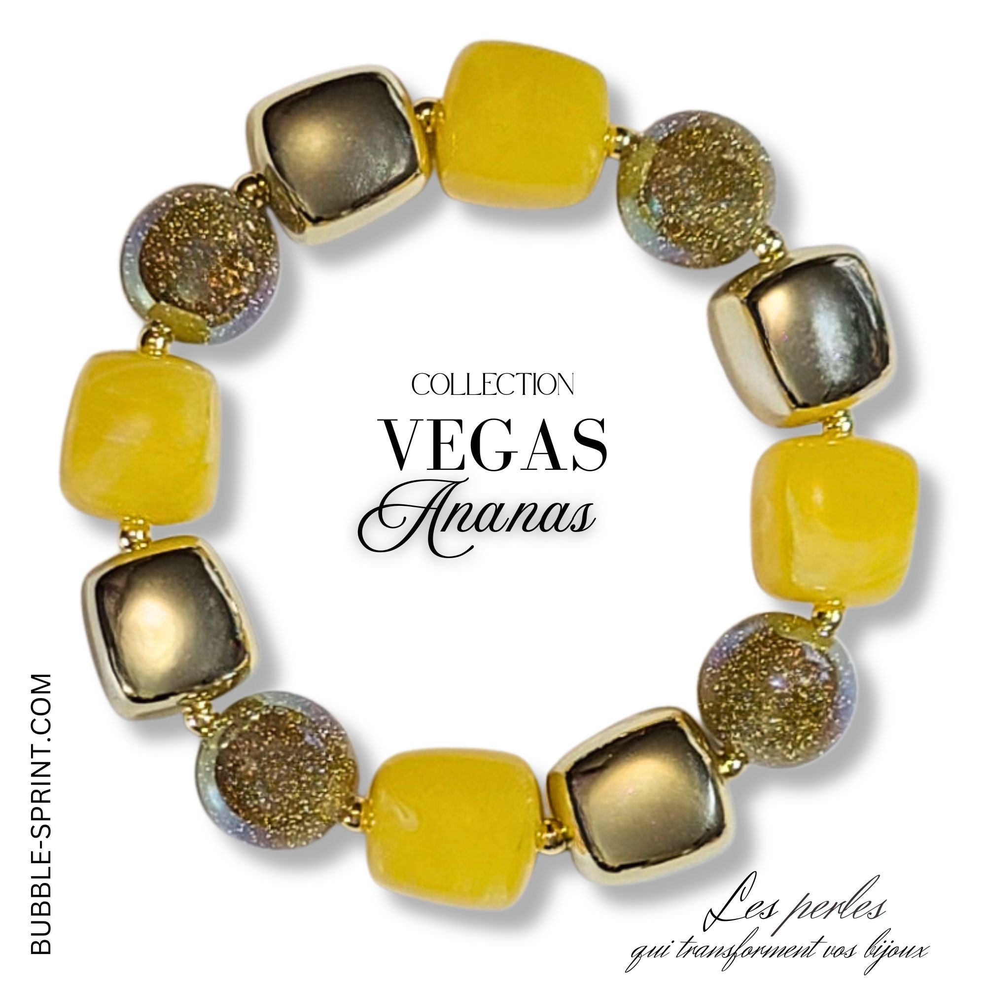 ARTSHOP Vegas bracelet Ananas acrylique kit à faire soi-même