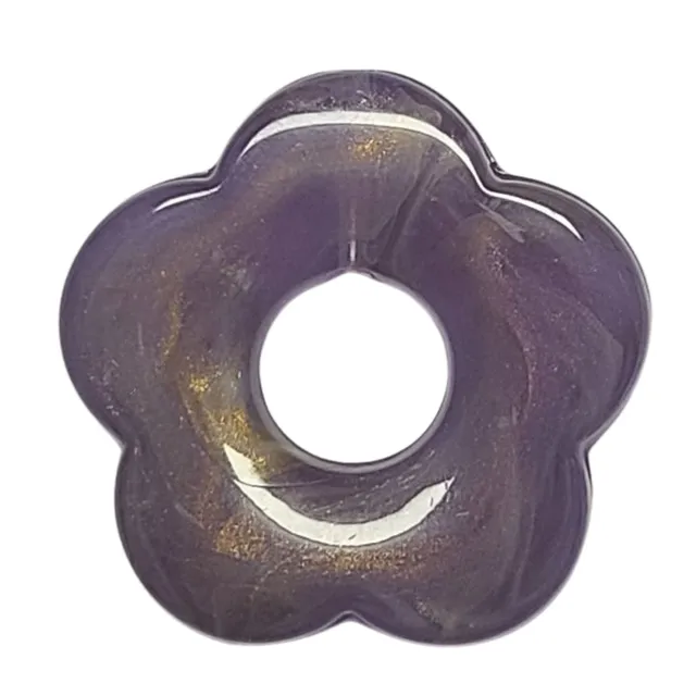 ARTSHOP Flower power 23 pendentif fleur capucine 27mm x1 mauve