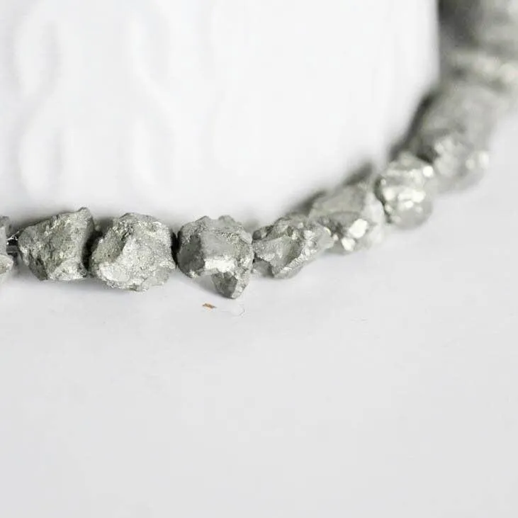 Gingerlily Perles pyrite nugget G1947 perles pierre fil 40 cm