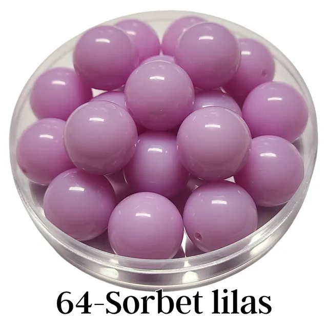 ARTSHOP Boules 20MM n°64 perle acrylique sorbet lilas x10