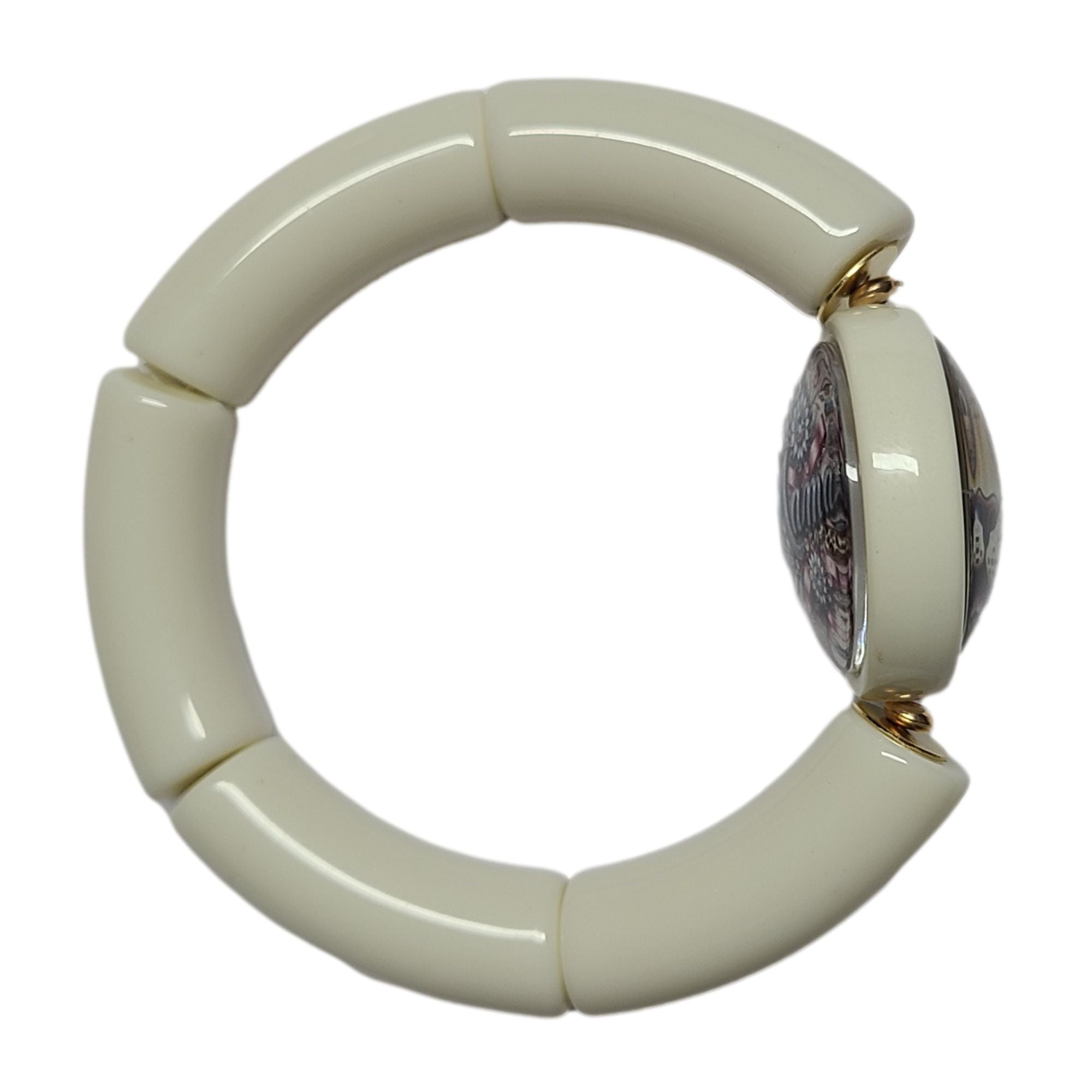 ARTSHOP Apprêts support cabochon 25mm lilas double face x1