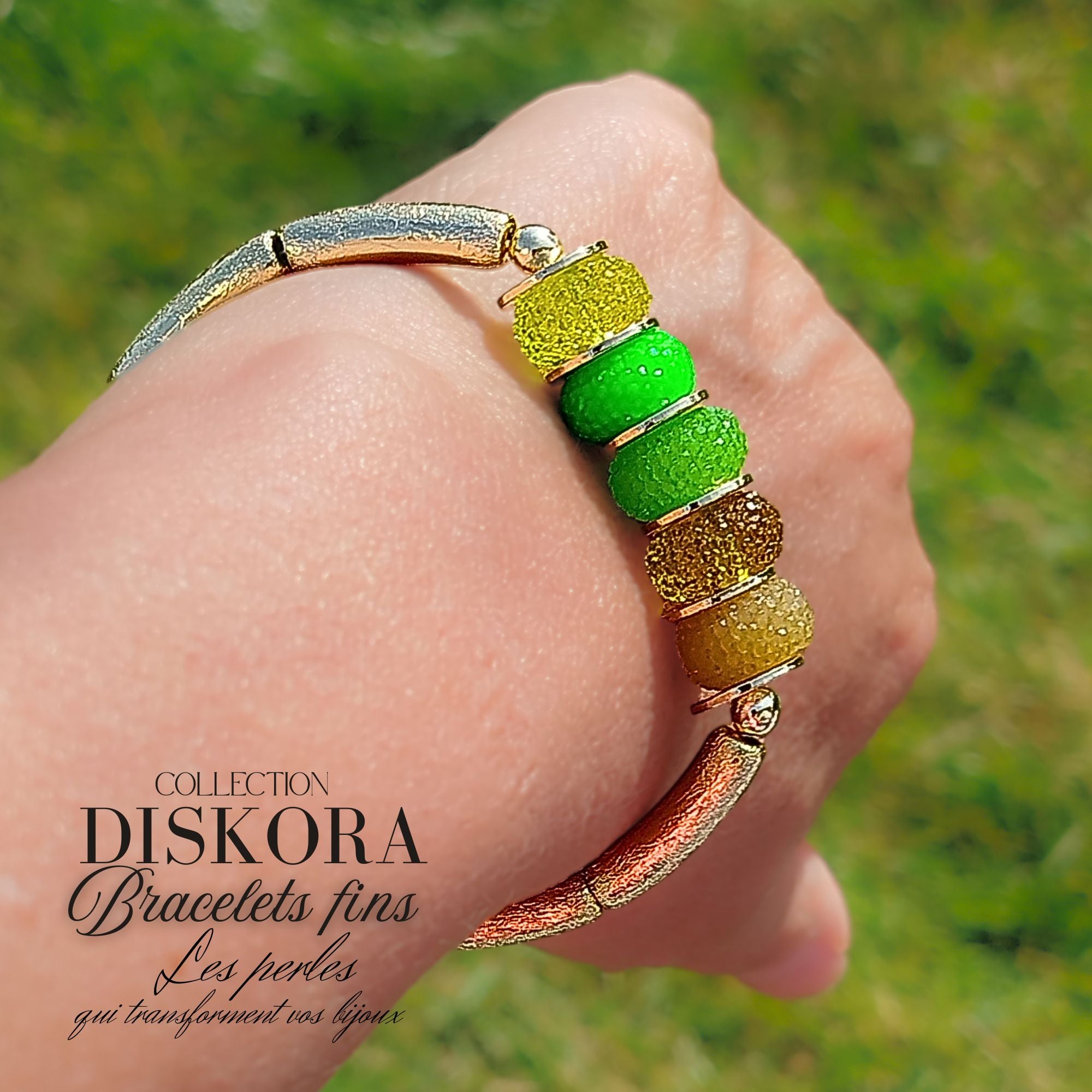ARTSHOP DISKORA bracelet ambre kit élastique 5,8 cm