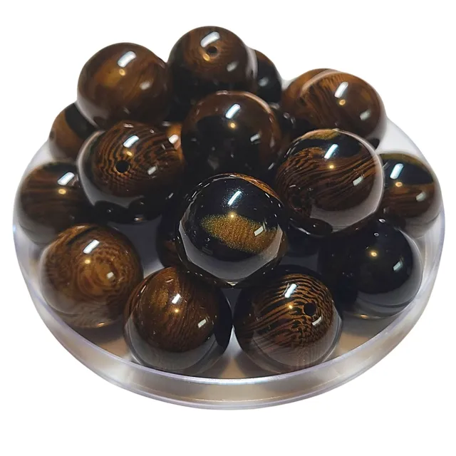 ARTSHOP Boules 20MM 226 perle bois d'ébène x1