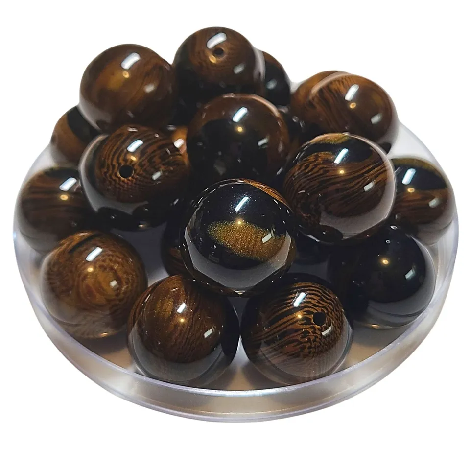ARTSHOP Boules 20MM 226 perle bois d'ébène x1