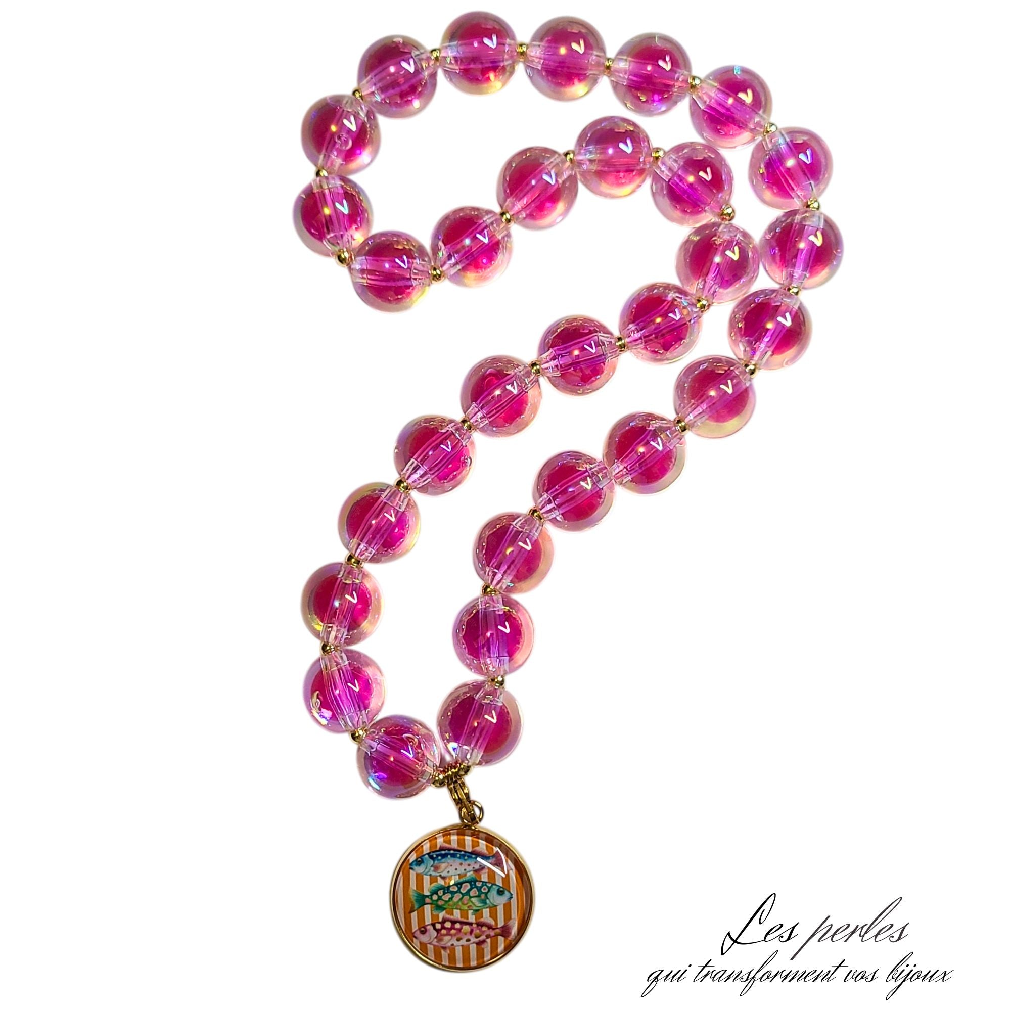 Artshop Mirage collier interchangeable fuchsia 50 cm kit