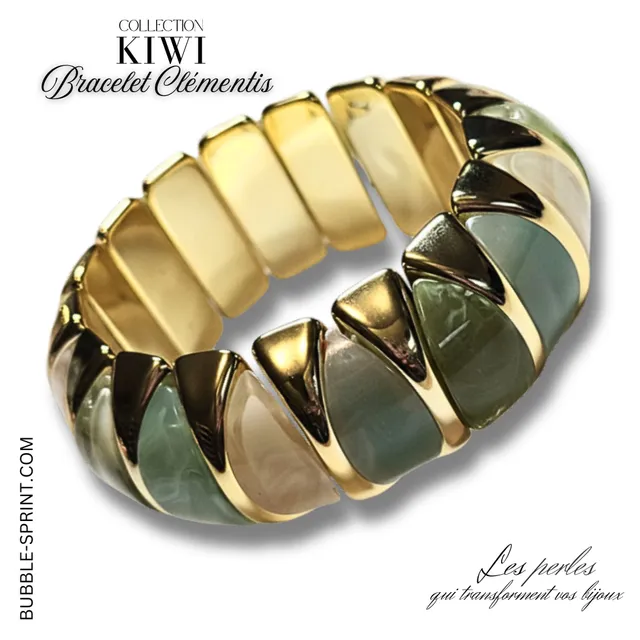 ARTSHOP Bijoux en KITS Clementis Kiwi kit bracelet