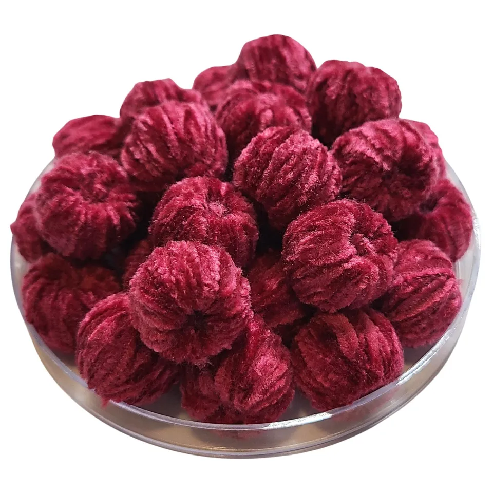 ARTSHOP Chouchous Balls n5 perle velours 16mm rose fuchsia