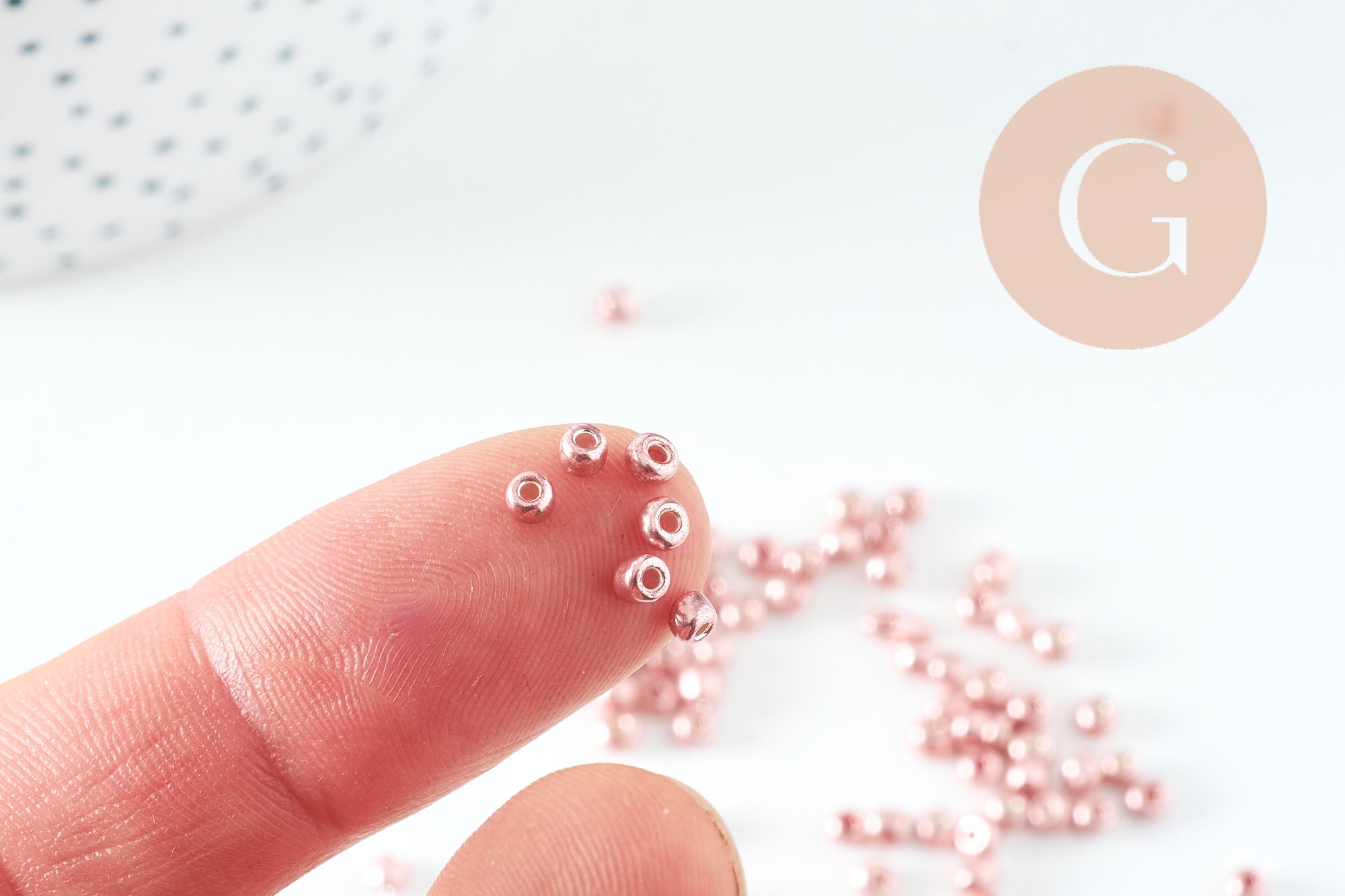 Gingerlily Perles rocaille cuivre métallisé 3mm 10g