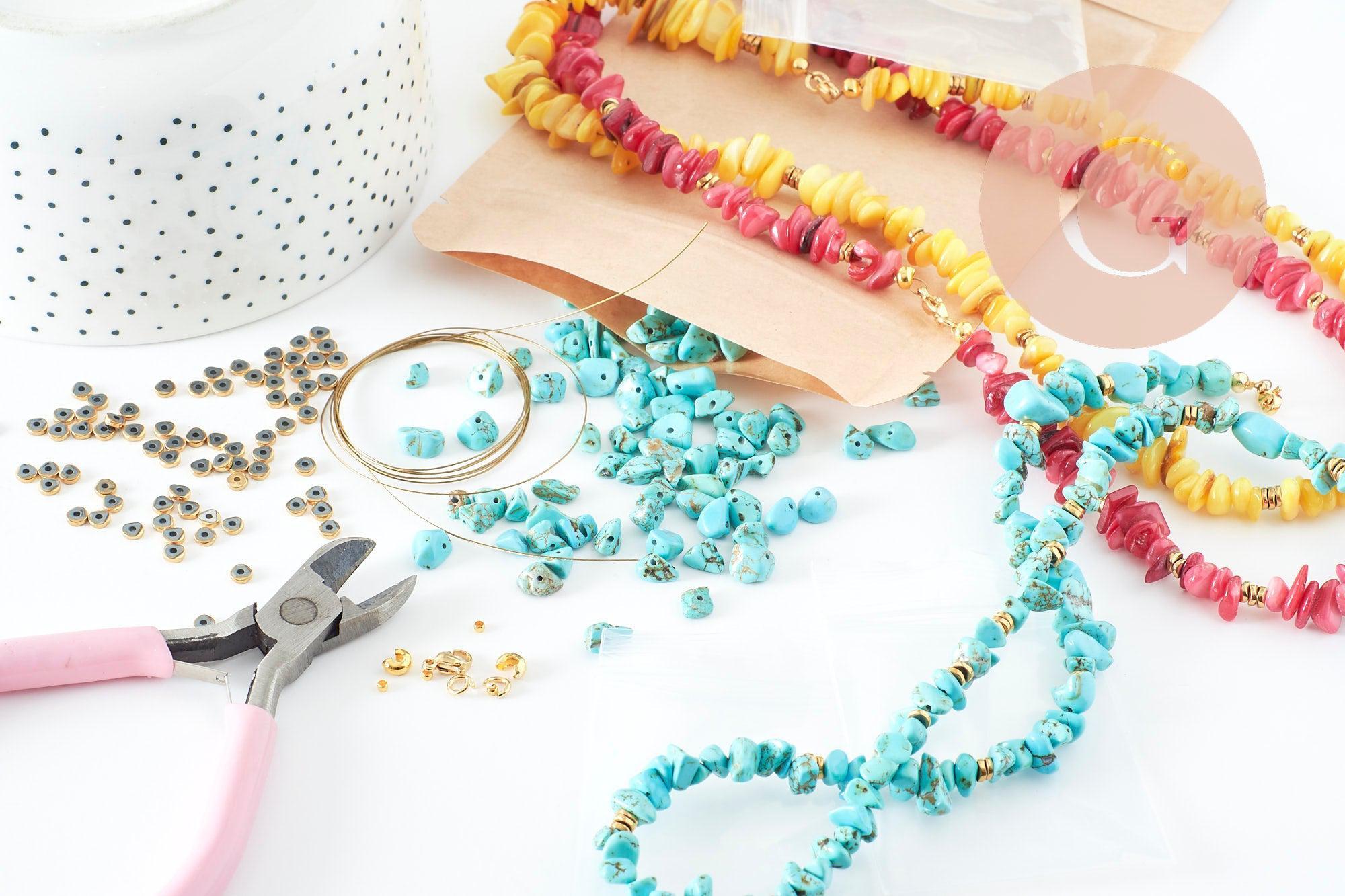 Gingerlily Kit collier G7429 lapis lazuli chips sans pinces