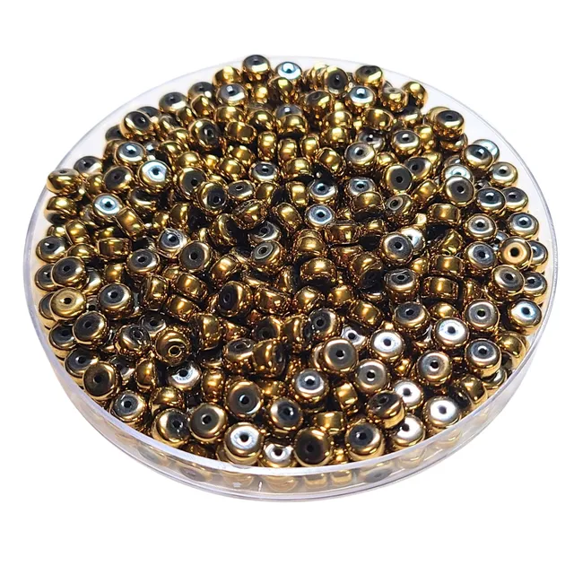ARTSHOP Séparateurs HD-3 rondelle hématite dorée 6mm x50