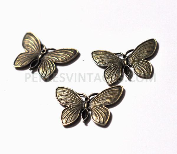 Gingerlily Papillon pendentif bronze 2,5 cm breloque